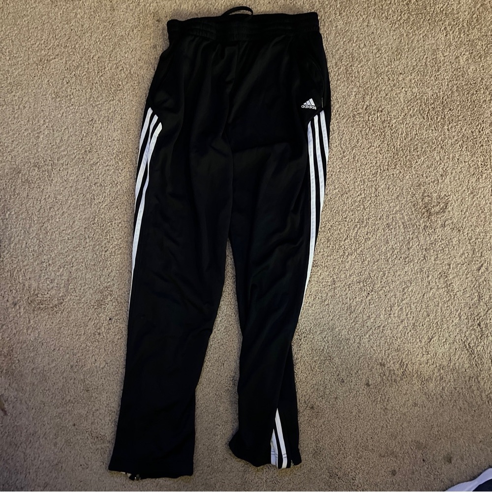 Mens adidas soccer running pants large vintage